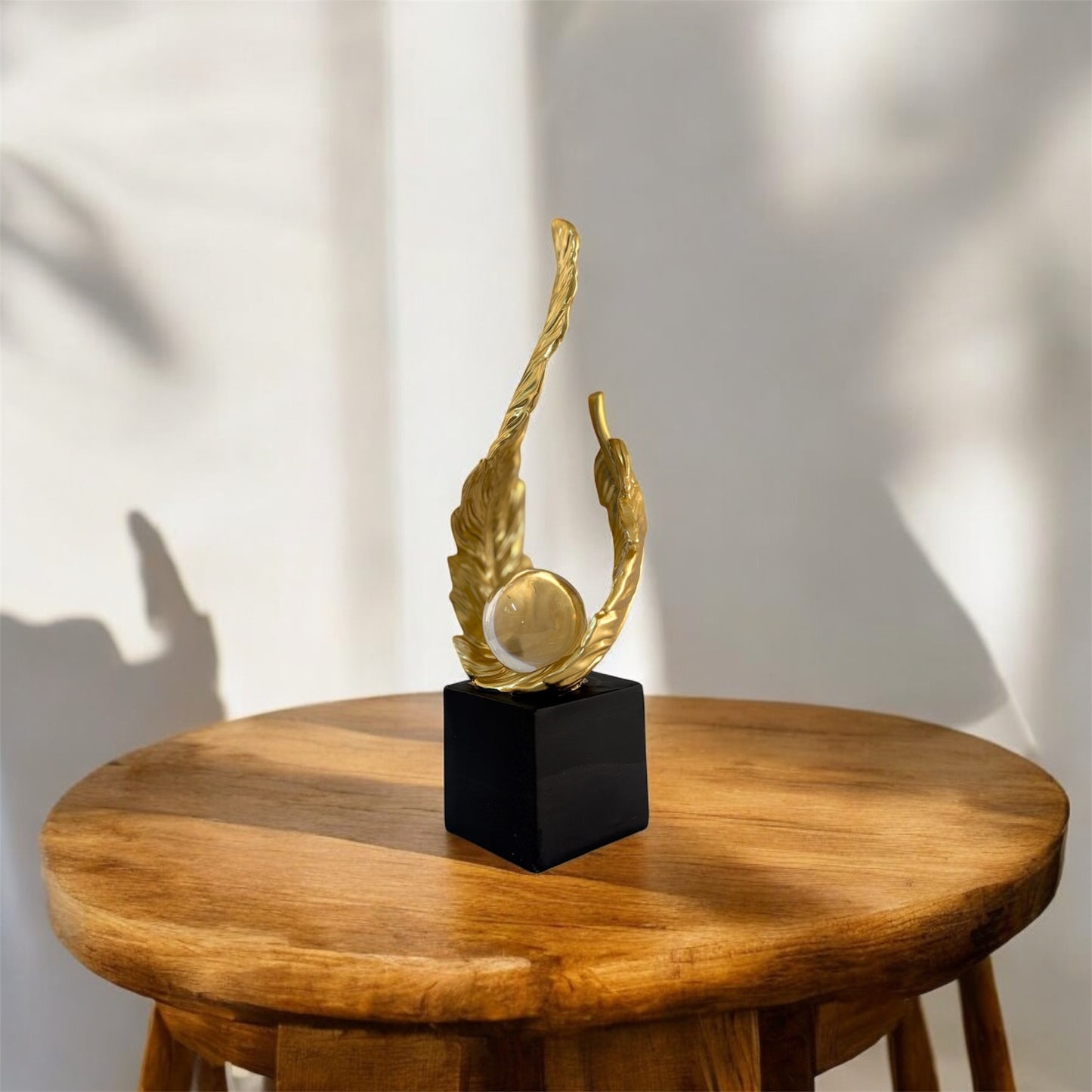 Golden Feather Showpiece