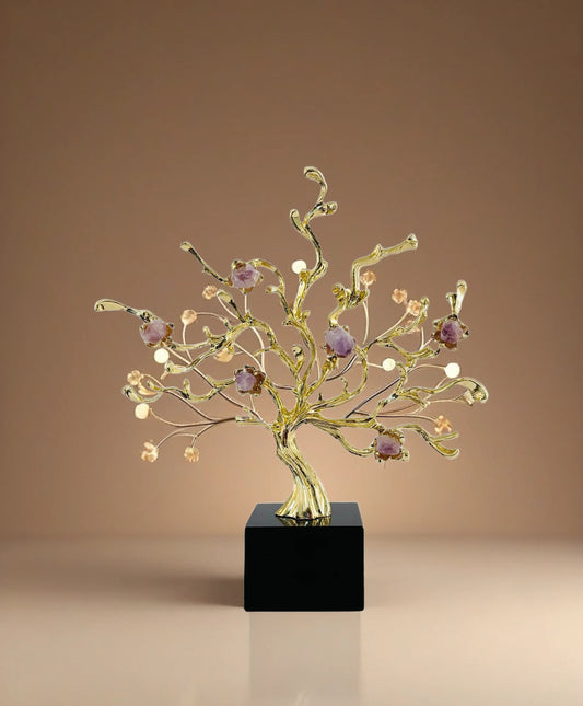 "Golden Bonsai Showpiece – Elegant and  symbol of wealth, prosperity & positivity, perfect for home & office – Arishta Home"