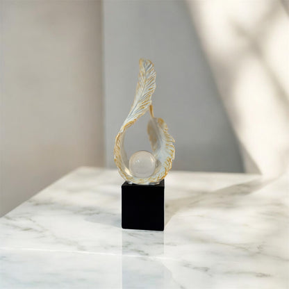 White Feather Showpiece
