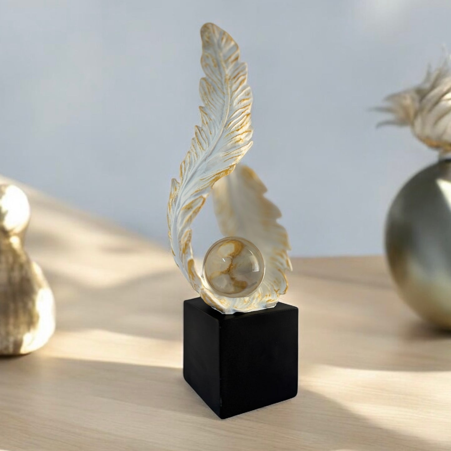 White Feather Showpiece